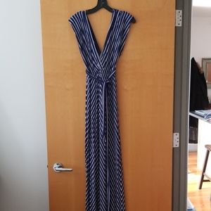 J. Crew floor length striped dress